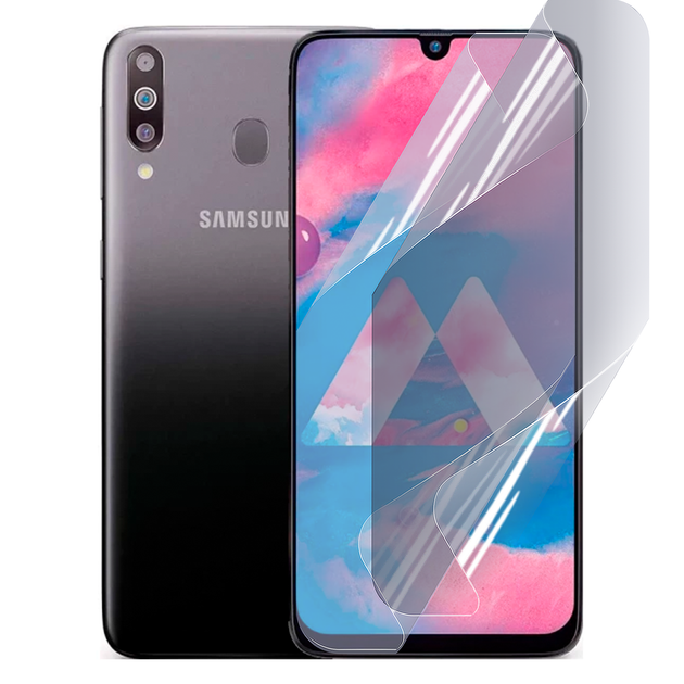 Антишпион приватная плёнка гидрогелевая для смартфона Samsung Galaxy M30 (SM-M305F) противоударная прозрачная - Фото 1 Антишпион приватная плёнка гидрогелевая для смартфона Samsung Galaxy M30 (SM-M305F) противоударная прозрачная - изображение 1
