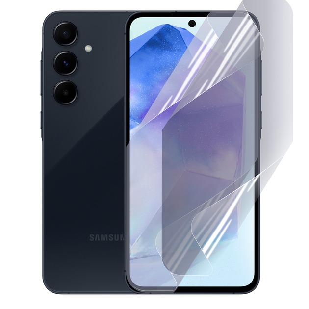 Антишпион приватная плёнка гидрогелевая для смартфона Samsung Galaxy A55 5G (SM-A556B) противоударная прозрачная - Фото 1 Антишпион приватная плёнка гидрогелевая для смартфона Samsung Galaxy A55 5G (SM-A556B) противоударная прозрачная - изображение 1