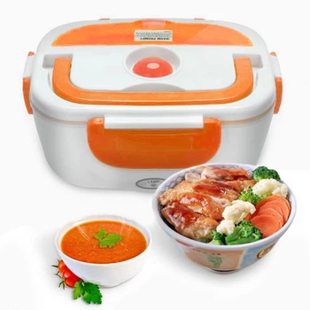 Автомобильный Lunch Heater Box 12V ланч-бокс с подогревом — горячая еда всегда с собой Оранжевый MX-11822B - изображение 5