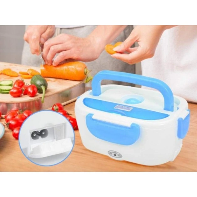 Автомобильный Lunch Heater Box 12V ланч-бокс с подогревом — горячая еда всегда с собой Синий MX-11822A - изображение 3