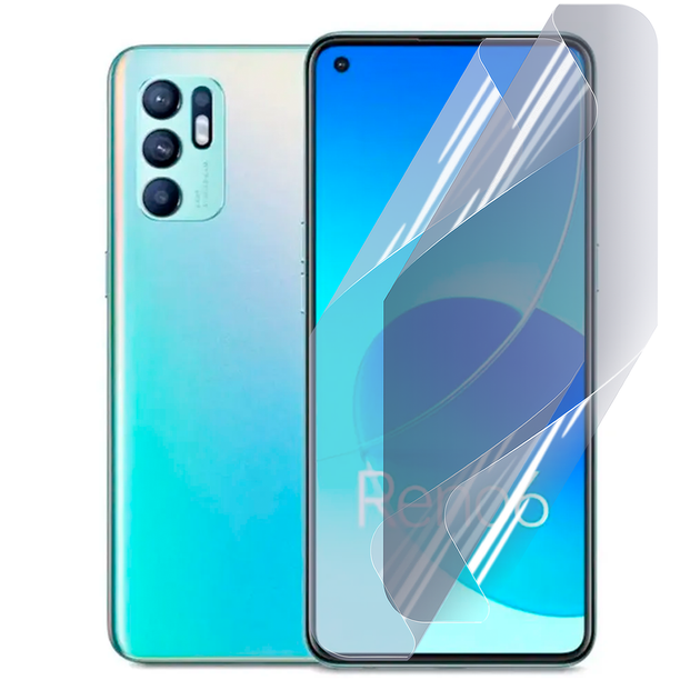 Антишпион приватная плёнка гидрогелевая для смартфона Oppo Reno 6 4G противоударная прозрачная - Фото 1 Антишпион приватная плёнка гидрогелевая для смартфона Oppo Reno 6 4G противоударная прозрачная - изображение 1