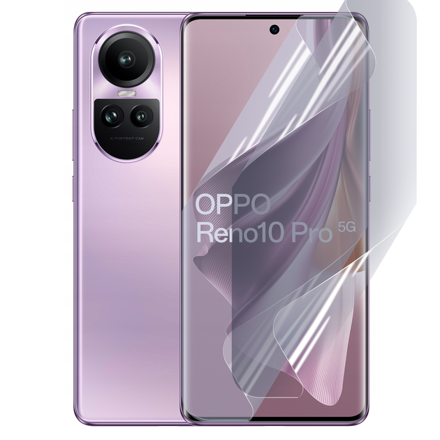 Антишпион приватная плёнка гидрогелевая для смартфона Oppo Reno 10 Pro противоударная прозрачная - Фото 1 Антишпион приватная плёнка гидрогелевая для смартфона Oppo Reno 10 Pro противоударная прозрачная - изображение 1