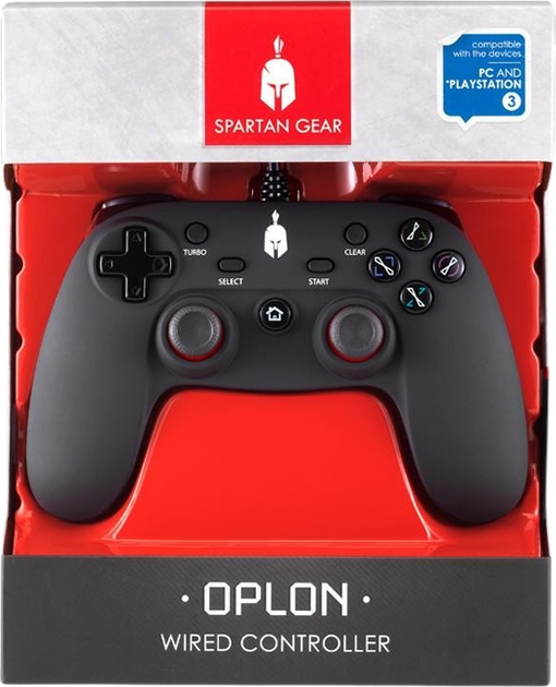 Kontroler przewodowy Spartan Gear Oplon Black (SGCPCPS302) - obraz 3