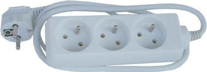 Listwa zasilająca Krup 3 gniazda 10 m White (8590274647886) - obraz 1