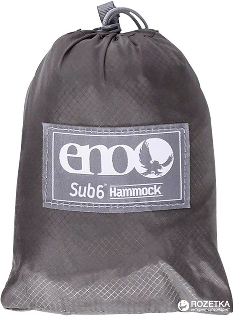 Гамак ультралегкий ENO Sub6 Ultralight Hammock Charcoal (LH6039) - зображення 4