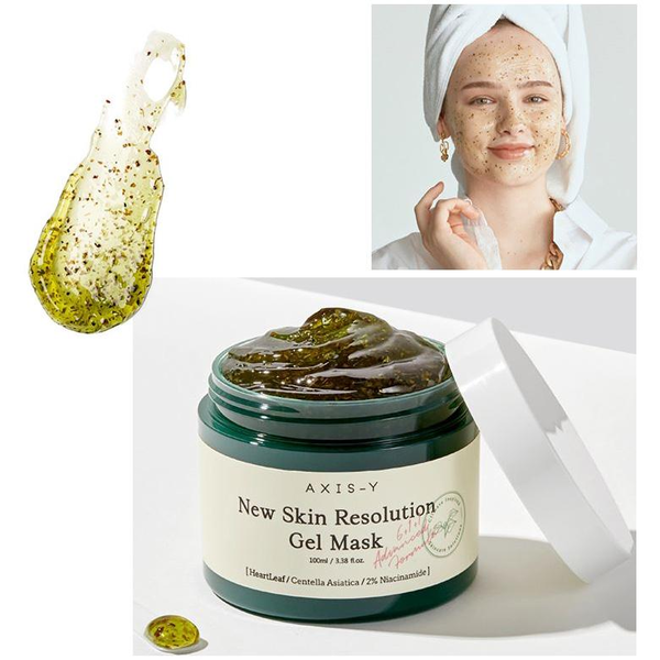 Гелева маска Axis-y New Skin Resolution Gel Mask заспокоює та охолоджує шкіру 100 мл строк придатності до 20.02.2027 - Фото 3 Гелева маска Axis-y New Skin Resolution Gel Mask заспокоює та охолоджує шкіру 100 мл строк придатності до 20.02.2027 - зображення 3