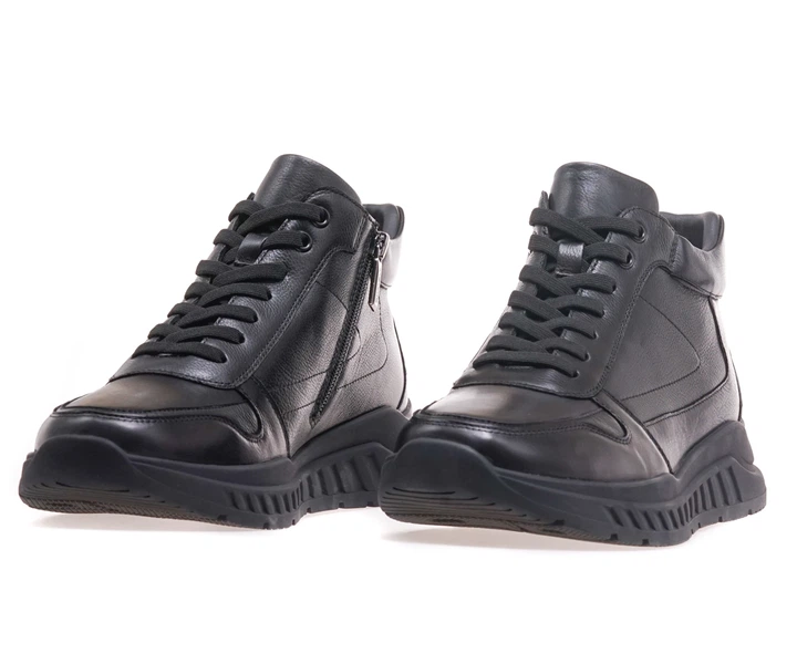 Черевики комфорт чоловічі Anemone AQ42108M-43-THS/BLACK LEATHER 44 Чорний - Фото 4 Черевики комфорт чоловічі Anemone AQ42108M-43-THS/BLACK LEATHER 44 Чорний - зображення 4