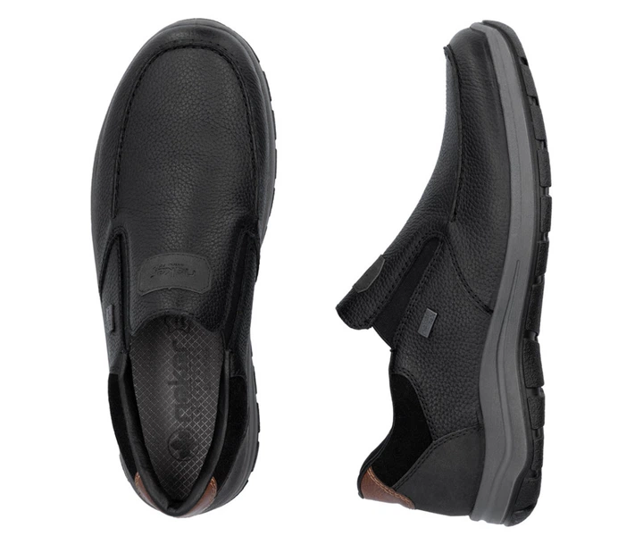 Туфлі комфорт чоловічі Rieker 03651-00 40 Чорний - Фото 4 Туфлі комфорт чоловічі Rieker 03651-00 40 Чорний - изображение 4