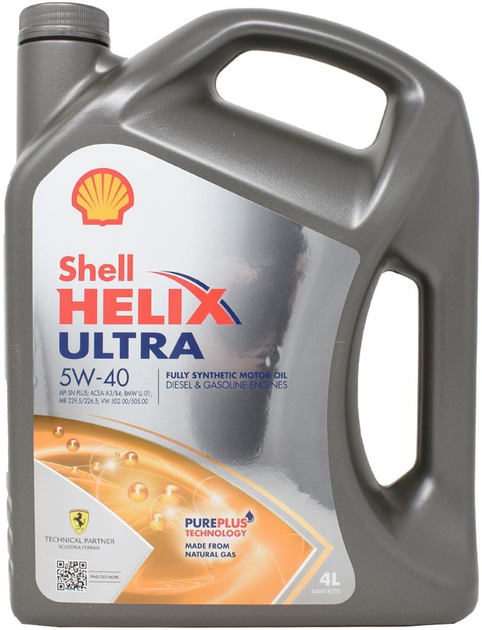Olej silnikowy Shell Helix Ultra 5W-40 4 L (5011987271203) - obraz 1