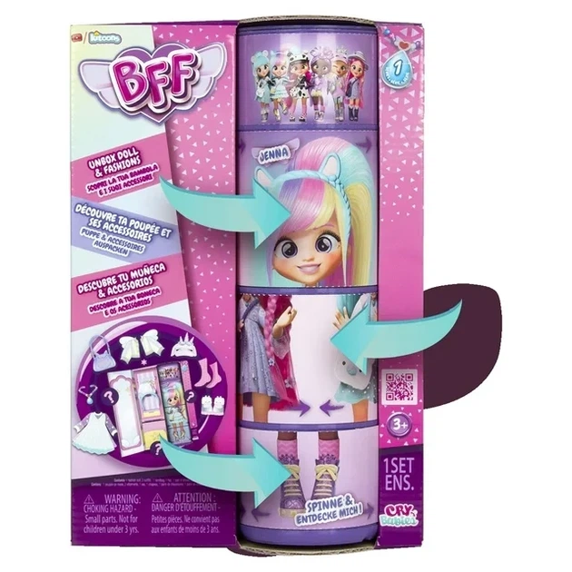 Кукла IMC Toys Cry Babies BFF S1 Дженна 20 см 904361 - Фото 2 Кукла IMC Toys Cry Babies BFF S1 Дженна 20 см 904361 - изображение 2