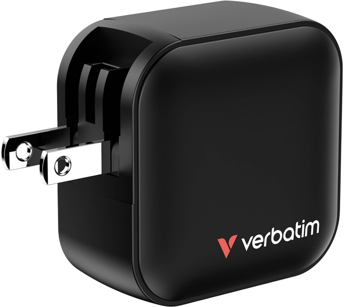 Мережевий зарядний пристрій Verbatim Travel Mini GaN 70W Black (0023942322290) - зображення 3