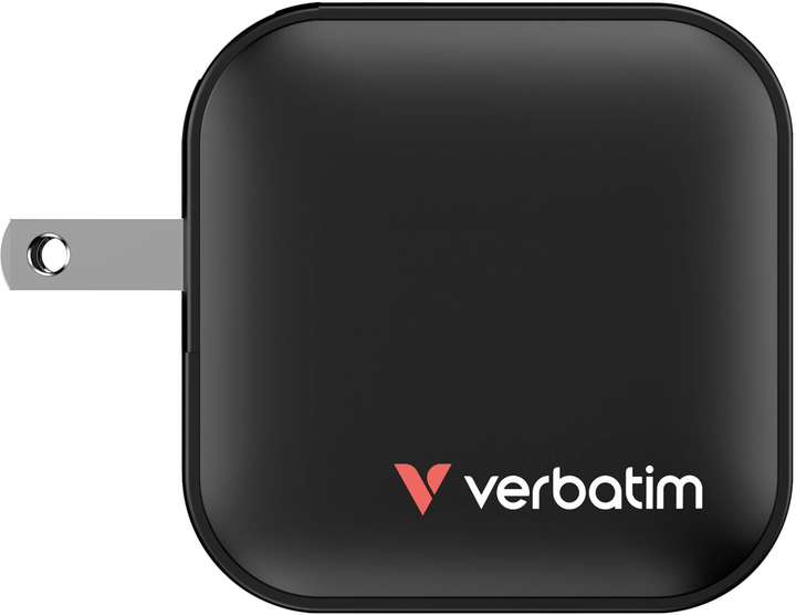 Мережевий зарядний пристрій Verbatim Travel Mini GaN 70W Black (0023942322290) - зображення 4