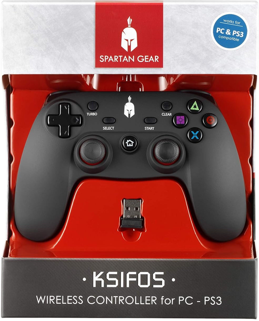 Бездротовий геймпад Spartan Gear Ksifos Black (SGCPCPS303) - зображення 4