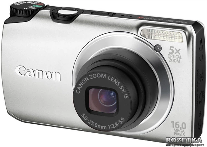 Фотоапарат Canon PowerShot A3300 IS Silver - Б/У - Фото 1 Фотоапарат Canon PowerShot A3300 IS Silver - Б/У - изображение 1