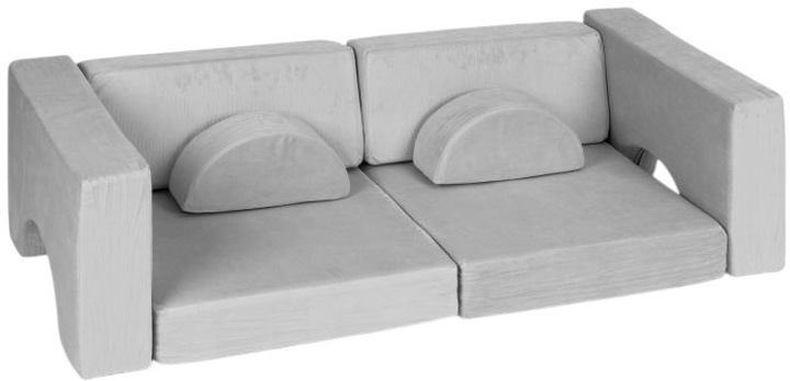 Fotel modułowy EcoToys dla dzieci DIY 8 miękkich poduch Szary (5905817003662) - obraz 7