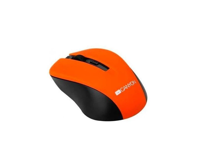 Компьютерная мышка беспроводная Canyon MW-1 Orange/Black - изображение 2