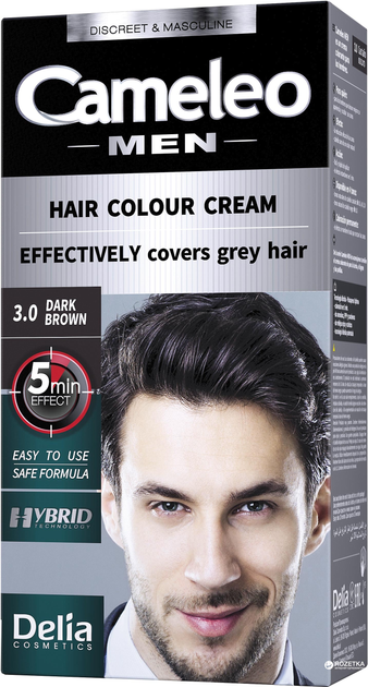 Краска для мужчин Delia cosmetics Cameleo Men 3.0 Темно-коричневый 30 ...