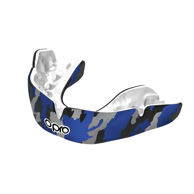 Капа OPRO Instant CAMO доросла (вік 11+) Black/Blue (art.102523001) - изображение 2