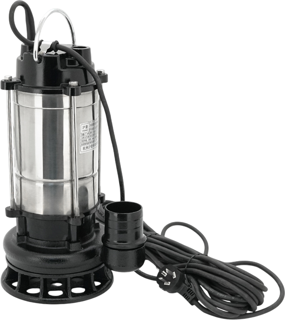 Занурювальний насос Voltronic 750 Вт, 220 В, до 7 м³/год, підйом до 10 м, 50 мм, нержавіюча сталь + перехідник (YT38224) - Фото 2 Занурювальний насос Voltronic 750 Вт, 220 В, до 7 м³/год, підйом до 10 м, 50 мм, нержавіюча сталь + перехідник (YT38224) - зображення 2