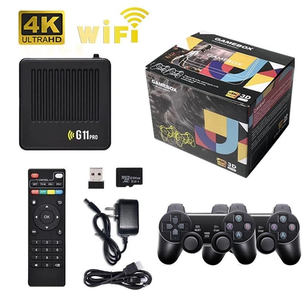 Игровая консоль G11 Pro+ Game Box 64Gb Smart TV 2/16 Гб Android 9 Amlogic S905X WiFi 2.4/5.0+BT, 40000 игр - изображение 4