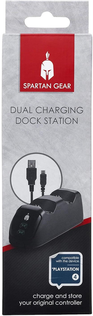Stacja ładująca Spartan Gear Dual Charging Dock Station (V2) do kontrolerów PS4 (SGCHPS402) - obraz 2