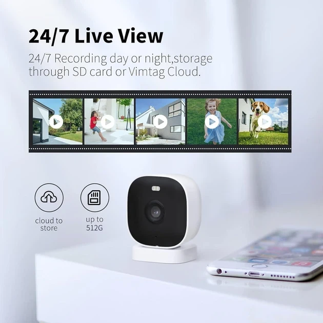 Камера наблюдения Vimtag 8310 4MP, 2.5K Wi-Fi - изображение 2