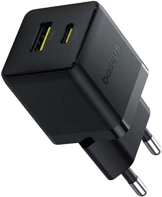 Ładowarka sieciowa Baseus Palm Fast Charger C+U 30W EU Cluster Black (P1011160A113-00) - obraz 2