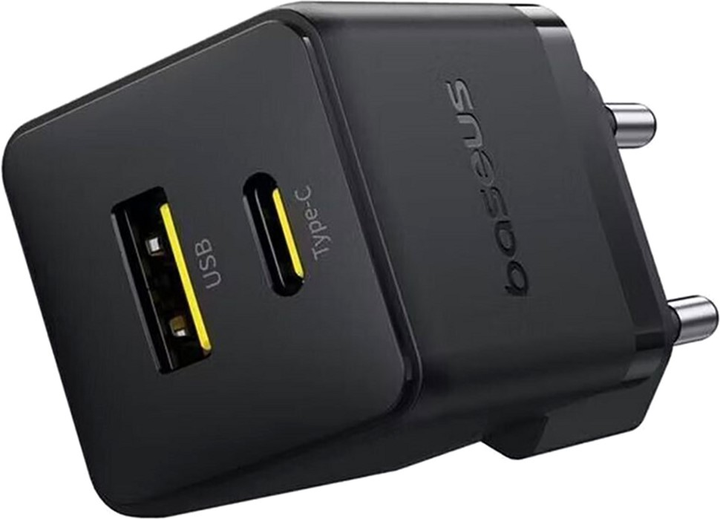 Ładowarka sieciowa Baseus Palm Fast Charger C+U 30W EU Cluster Black (P1011160A113-00) - obraz 5