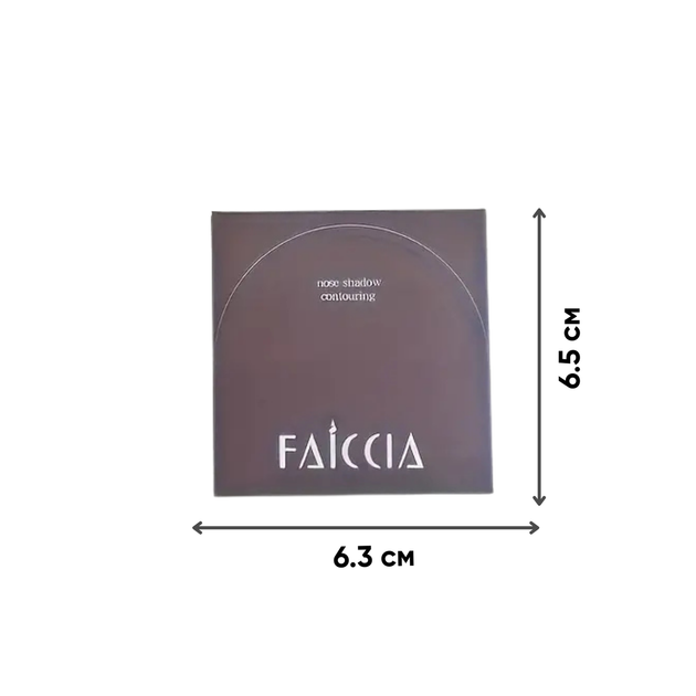 Контурная пудра скульптор FAICCIA Cold Dark Brown, холодный коричневый - Фото 3 Контурная пудра скульптор FAICCIA Cold Dark Brown, холодный коричневый - изображение 3