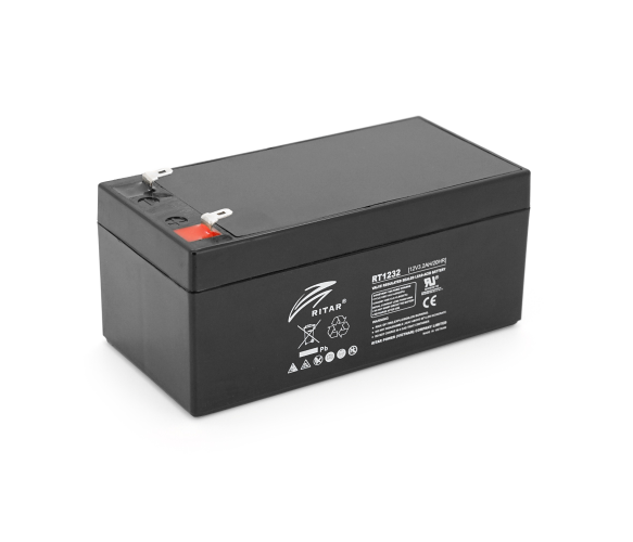 Акумуляторна батарея Ritar AGM RT1232 12V 3.2 Ah - Фото 1 Акумуляторна батарея Ritar AGM RT1232 12V 3.2 Ah - зображення 1