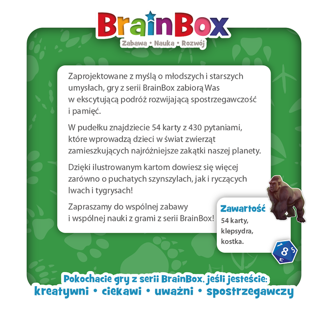 Настільна гра Rebel BrainBox - Тварини (5902650619968) - зображення 6