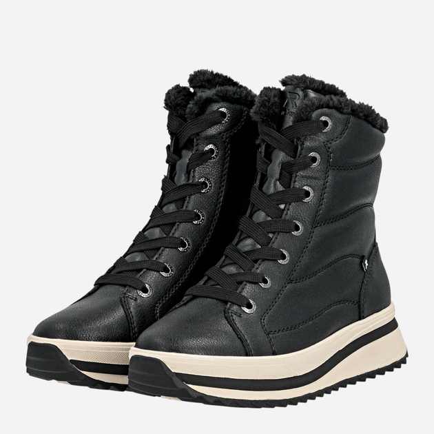 Жіночі черевики низькі Rieker W3872-00 37 (4UK) Чорні (4061811460045) - зображення 3