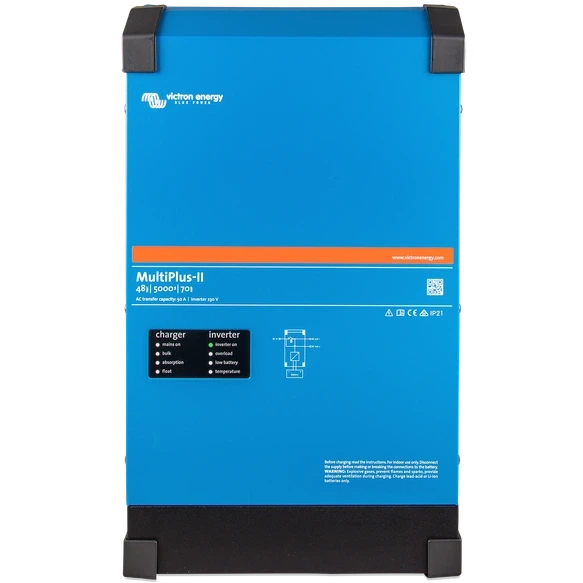 Інвертор VictronEnergy MultiPlus-II 48/5000/70-50 однофазний чиста синусоїда - Фото 1 Інвертор VictronEnergy MultiPlus-II 48/5000/70-50 однофазний чиста синусоїда - зображення 1