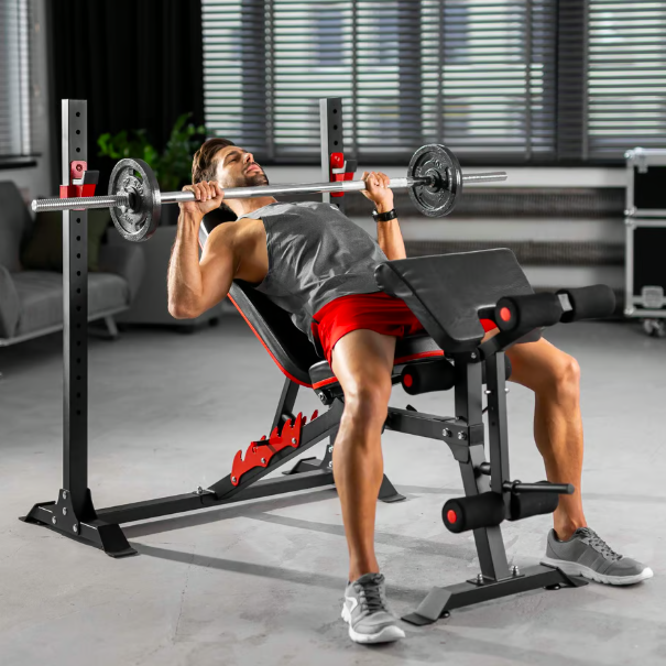 Лавка тренувальна Hop-Sport HS-1095 з партою Скотта - зображення 2