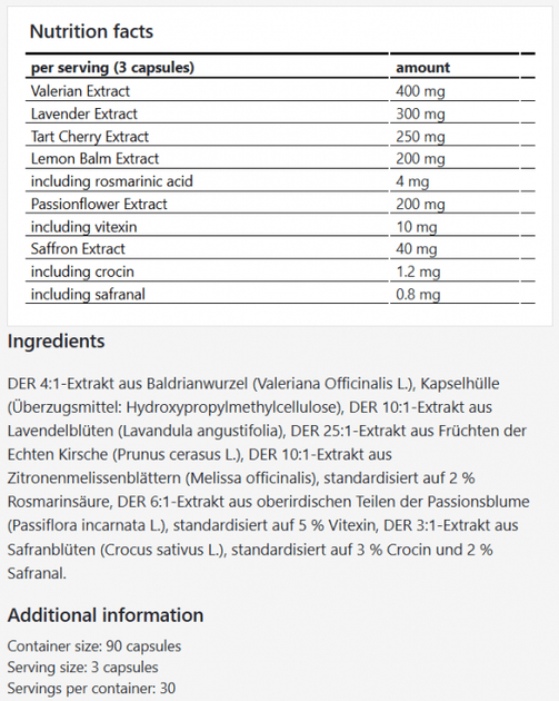 Дієтична добавка LifeBloom Calm Dreams 90 капсул (5905806912265) - зображення 2