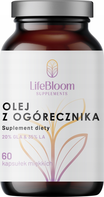 Дієтична добавка LifeBloom Олія з огірочника 60 капсул (5905806912388) - зображення 1