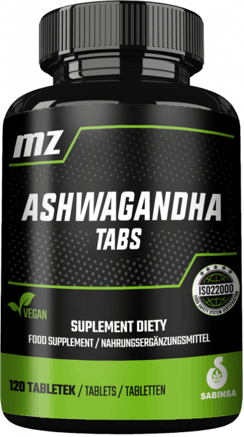 Дієтична добавка MZ Ashwagandha 120 таблеток (5905806911831) - зображення 1