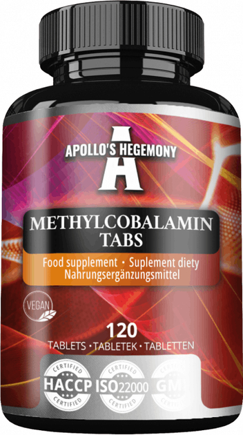 Suplement diety Apollo's Hegemony Methylcobalamin 120 tabletek (8721077931265) - obraz 1