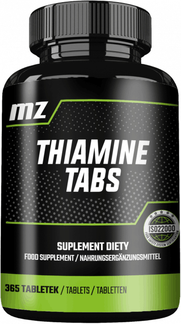 Suplement diety MZ Tiamine Tabs 365 tabletek (5905806912357) - obraz 1