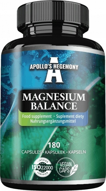 Дієтична добавка Apollo's Hegemony Magnesium Balance 180 капсул (8721077931500) - зображення 1