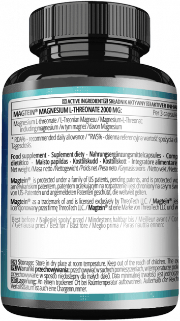 Suplement diety Apollo's Hegemony Magtein 90 kapsułek (8721077931487) - obraz 2