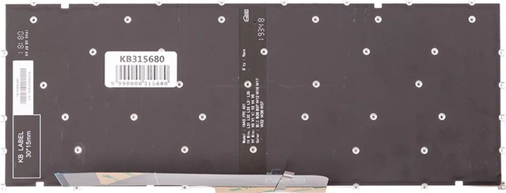 Klawiatura do laptopa PowerPlant Lenovo IdeaPad C340-14IWL, dark gray, podświetlenie (KB315680) - obraz 3