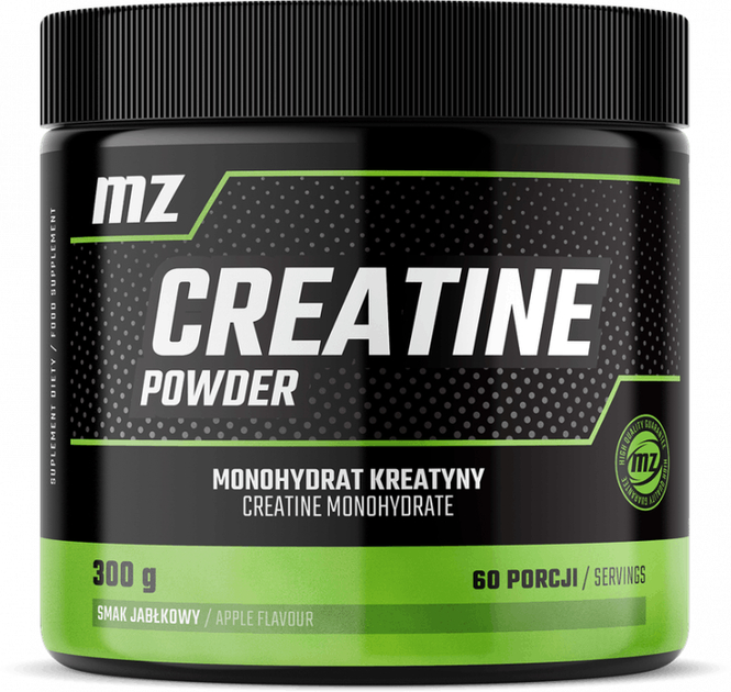 Suplement diety MZ Creatine Powder Smak jabłkowy 300 g (5904873481261) - obraz 1