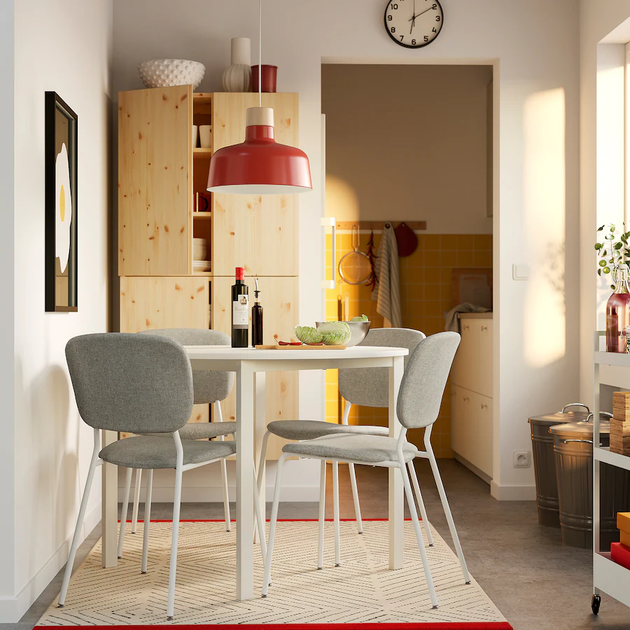 Кухонный стул VIHALS IKEA 305.927.60 бежево серый - изображение 6