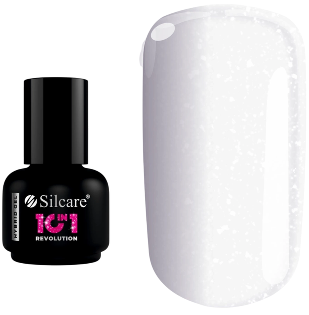  База для нігтів Silcare Revolution 10 в 1 Sparkling Milkshake 15 г (5902560569575) - зображення 1