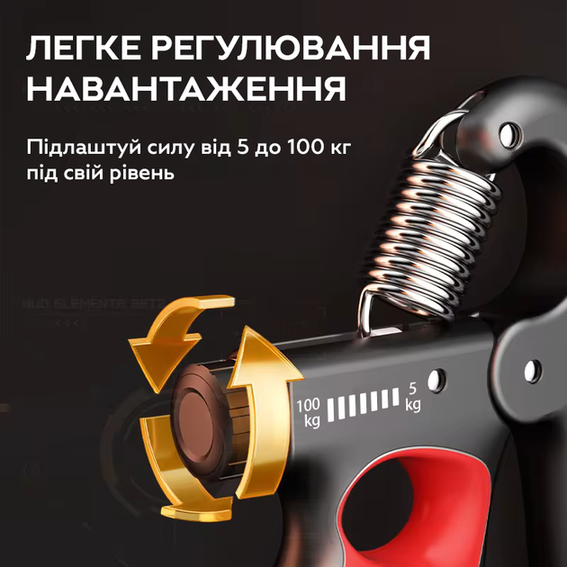 Эспандер с встроенным счётчиком WLQ4-Red Красный - изображение 4