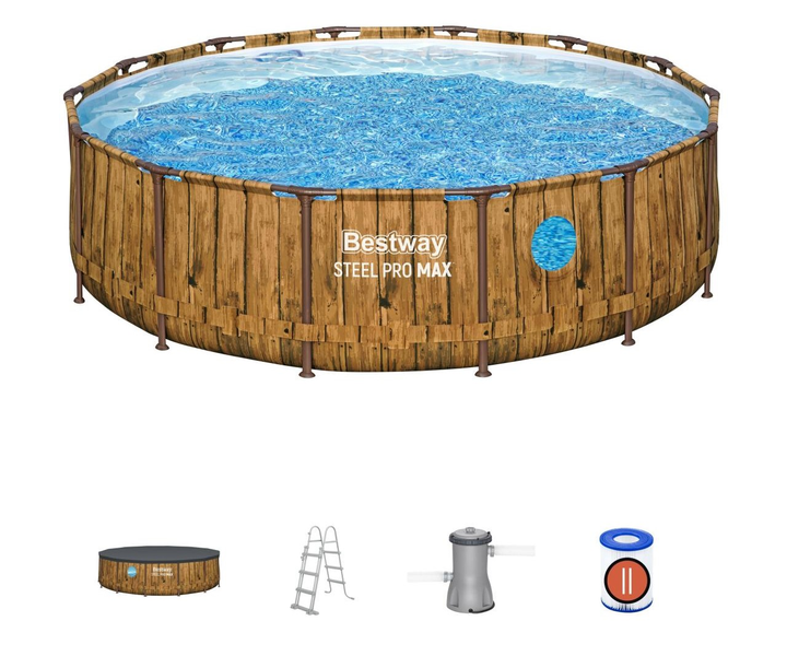 Каркасний басейн Bestway Steel Pro Max 427 x 107 см 13030 л (6941607363782) - зображення 2