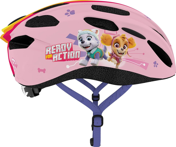 Kask rowerowy Paw Patrol IN-MOLD Girls 52-56 cm Różowy (000101066041) - obraz 4