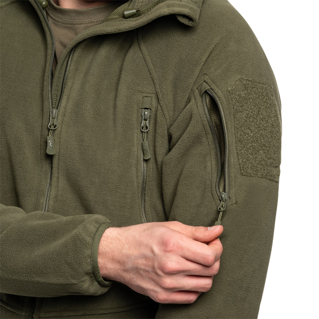 Флисовая кофта Helikon Patriot Mk2 Hybrid Fleece, Olive, L - изображение 3