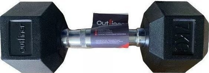 Hantla Outliner gumowana 7 kg Czarna (000040140588) - obraz 1